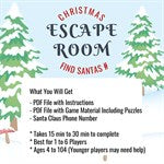 Christmas Escape Room Game / Call Santa Printable