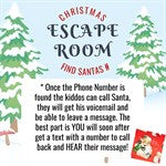 Christmas Escape Room Game / Call Santa Printable