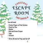 Christmas Escape Room Game / Call Santa Printable